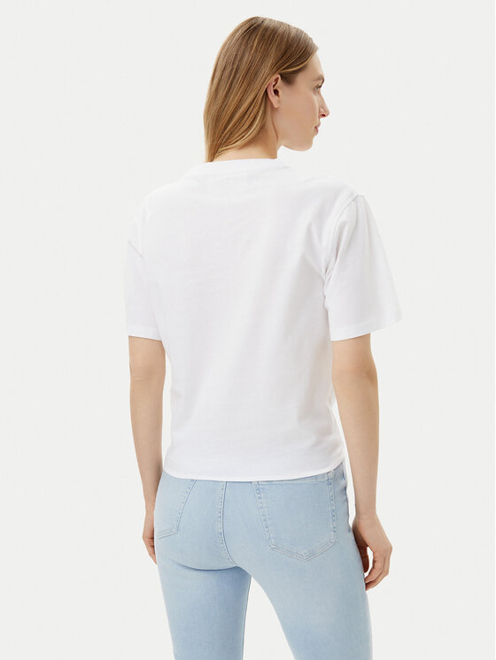 Silvian Heach Silvian Heach Majica Knippi GPP25190TS Bela Regular Fit
