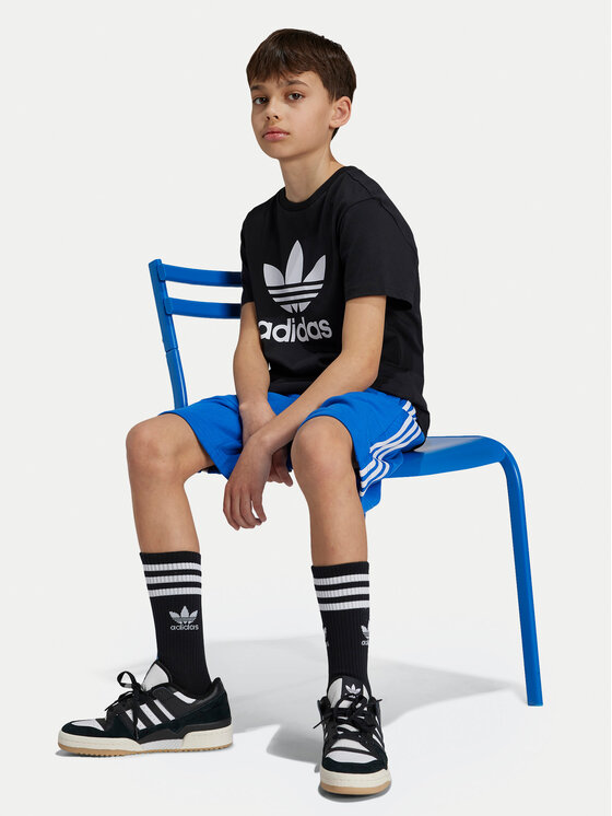 adidas adidas Marškinėliai adicolor Trefoil IY7421 Juoda Regular Fit