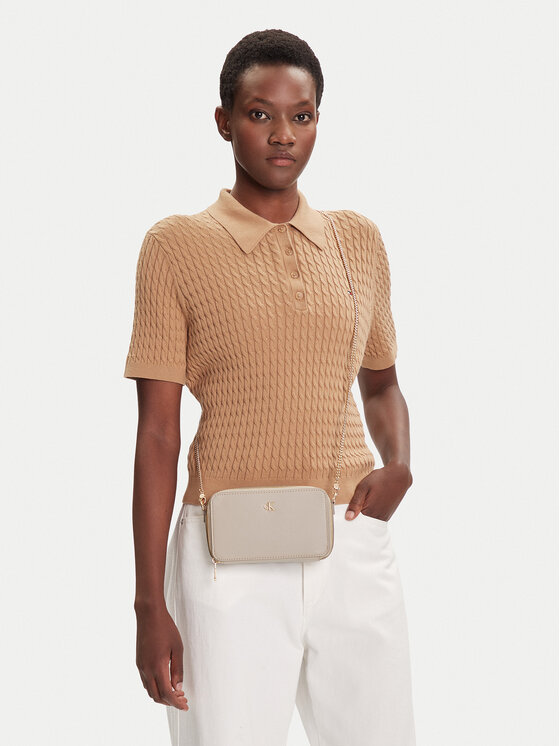 Calvin Klein Τσάντα Calvin Klein Minimal Mono Camera Bag LV04K1086G Μπεζ