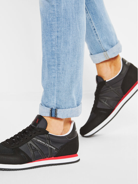 Armani Exchange Sneakersy Armani Exchange XUX017 XCC68 00002 Čierna