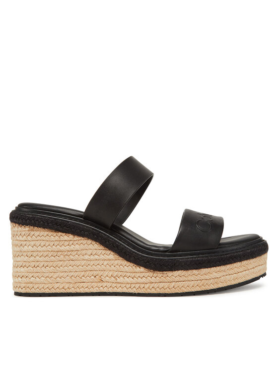 Calvin Klein Espadrile Calvin Klein Wedge Sandal 50 - He HW0HW02375 Črna