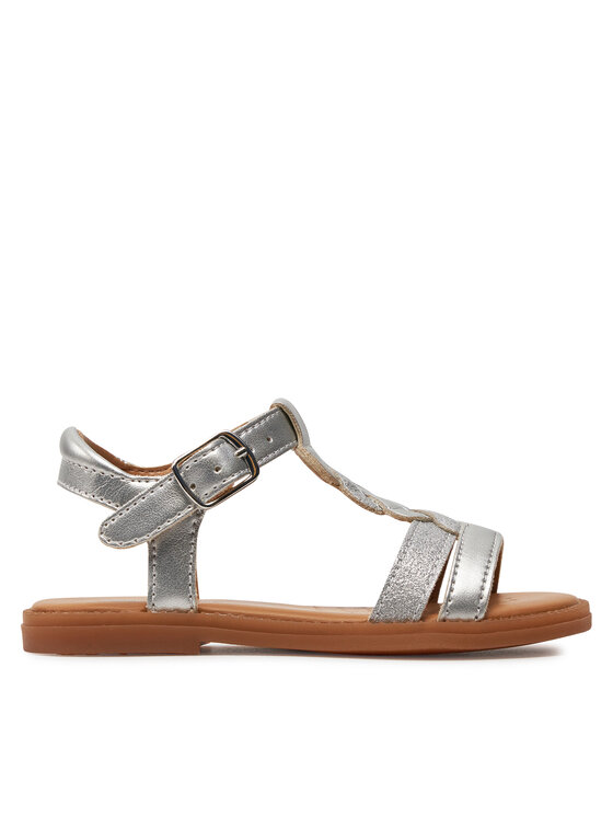 Geox Sandali Geox J Sandal Karly Girl J4535H 0NFQD C1007 M Srebrna