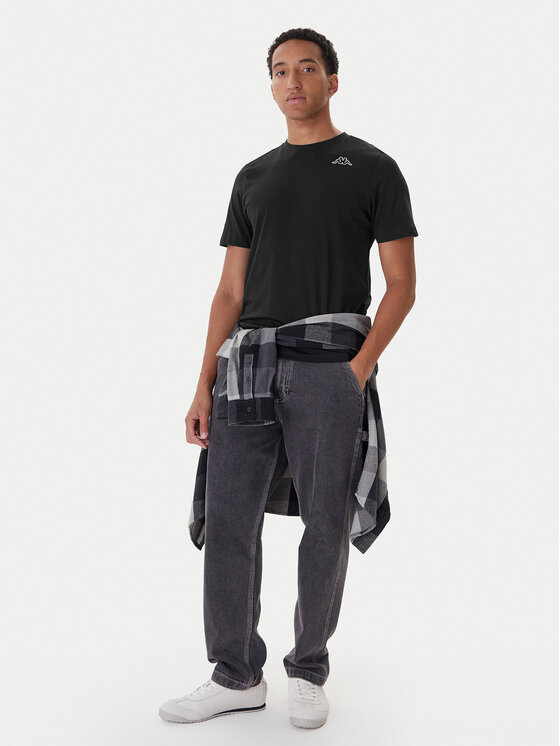 Kappa Kappa Conjunto de camisetas Logo Sylvo 322562W Negro Regular Fit