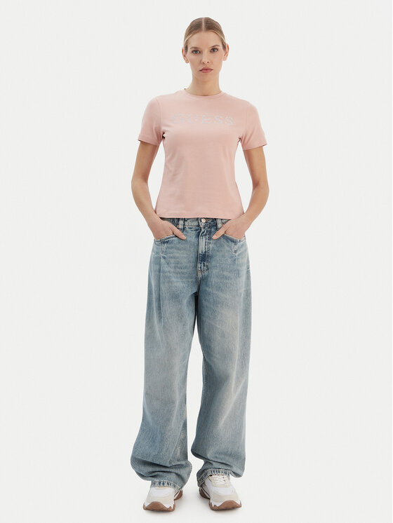 Guess Guess Футболка V6RI20 J1314 Рожевий Regular Fit