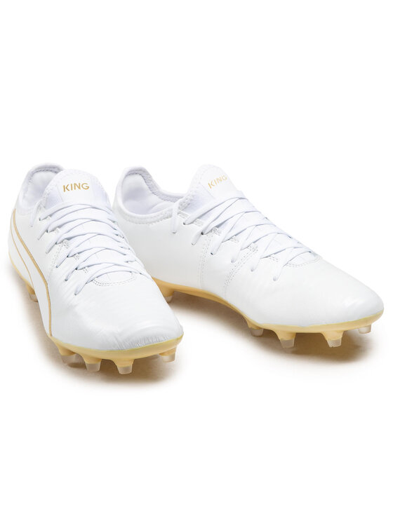 Puma Buty do piłki nożnej Puma King Pro Fg 105608 09 Biały