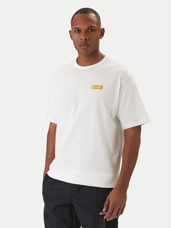 Columbia Columbia Camiseta CSC™ Heavyweight Iconic 2155061 Blanco Relaxed Fit