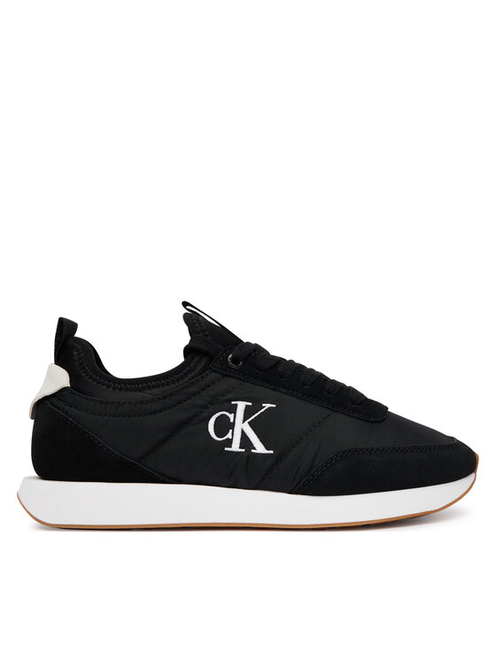 Calvin Klein Superge Calvin Klein Retro Runner Lace Up Sock YW0YW02060 Črna