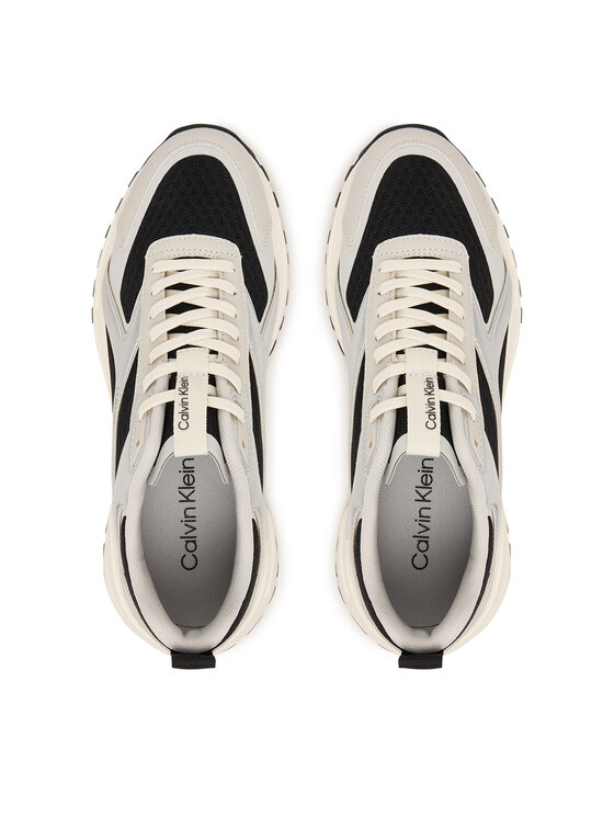 Calvin Klein Sneakersy Calvin Klein Hike Run Ckstripe Mesh Met HW0HW03140 Černá
