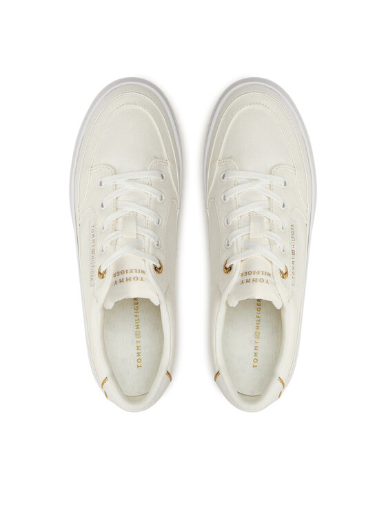 Tommy Hilfiger Sneakers Tommy Hilfiger Essential Vulc Textile Sneaker FW0FW08323 Écru