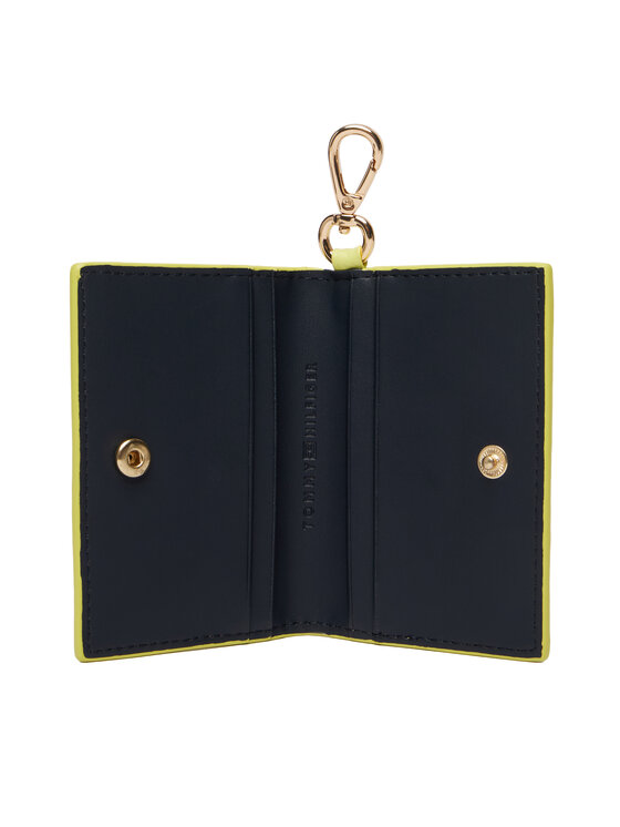 Tommy Hilfiger Etui za kreditne kartice Tommy Hilfiger Th Icon Cc Holder W/Strap AW0AW18480 Zelena