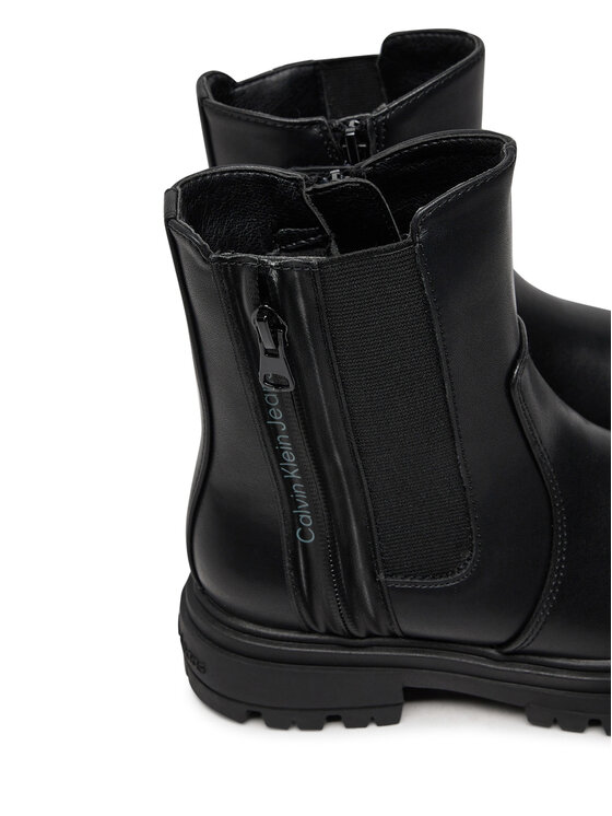 Calvin Klein Jeans Polokozačky Calvin Klein Jeans Chelsea Boot V3A5-81019-1355 S Černá