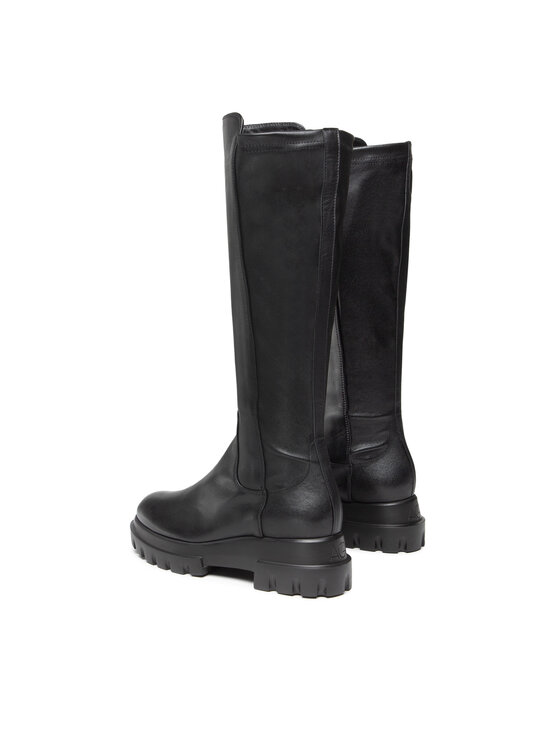 AGL Kozačky AGL Malika D756564PGKA1121049 Černá