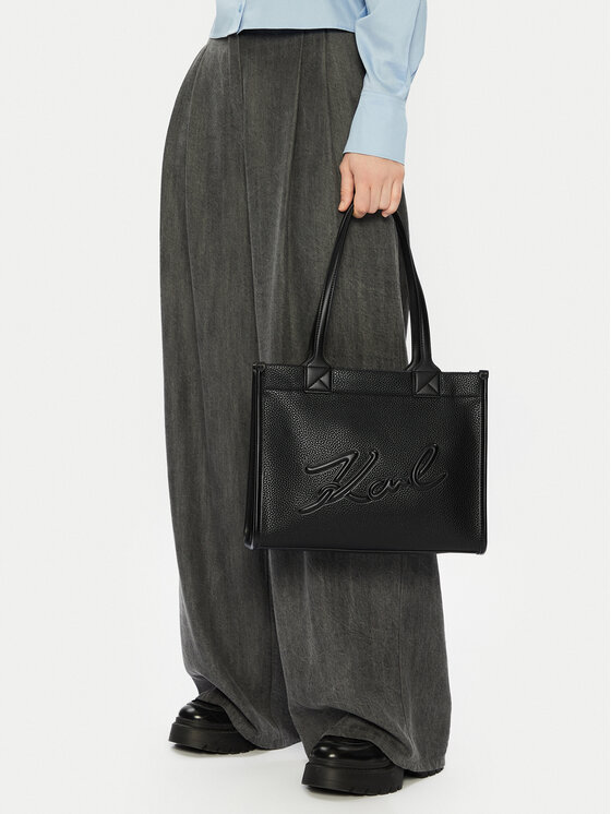 KARL LAGERFELD Geantă KARL LAGERFELD A1W30042 Negru