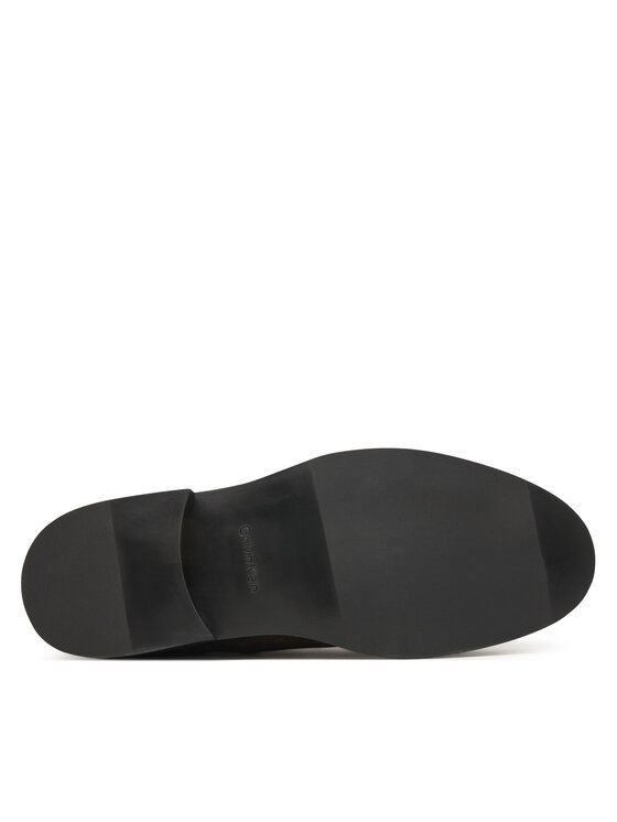 Calvin Klein Členková obuv s elastickým prvkom Calvin Klein Ess Rubber Chelsea Su HM0HM02055 Hnedá