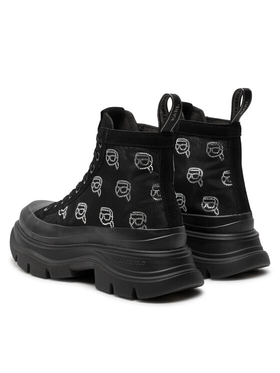 KARL LAGERFELD Outdoorová obuv KARL LAGERFELD KL42941 Čierna