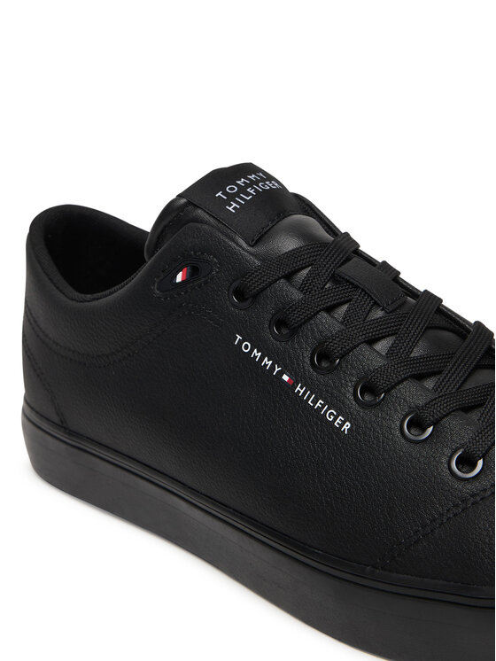 Tommy Hilfiger Сникърси Tommy Hilfiger Th Hi Vulc Core Low Lth Ii Ess FM0FM05511 Черен