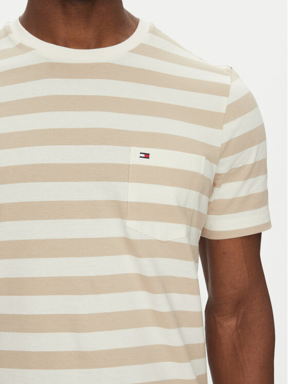 Tommy Hilfiger Tommy Hilfiger T-shirt Essential MW0MW37283 Bež Regular Fit