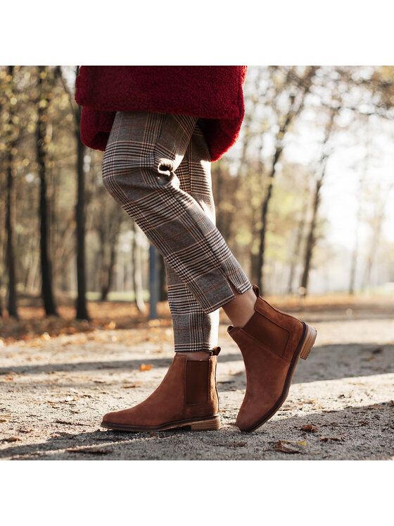 Clarks Členková obuv s elastickým prvkom Clarks Clarkdale Arlo 261380604 Hnedá