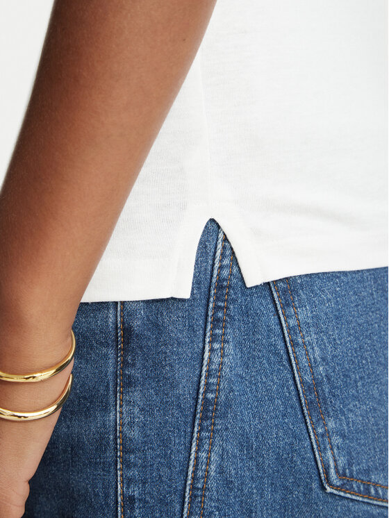 Guess Guess Póló W1YI1B I3Z14 Fehér Slim Fit