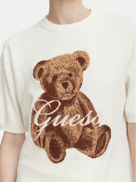 Guess Guess Camiseta O6BR03 Z1145 Crema Regular Fit