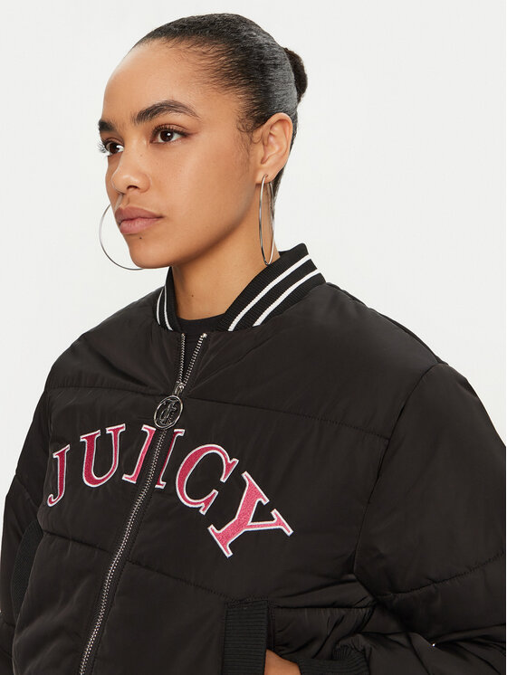 Juicy Couture Juicy Couture Cazadora bomber Kelsey JCOIJ224557 Negro Regular Fit