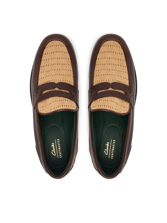 Clarks Półbuty Clarks CraftJames Lo 26186423 Brązowy