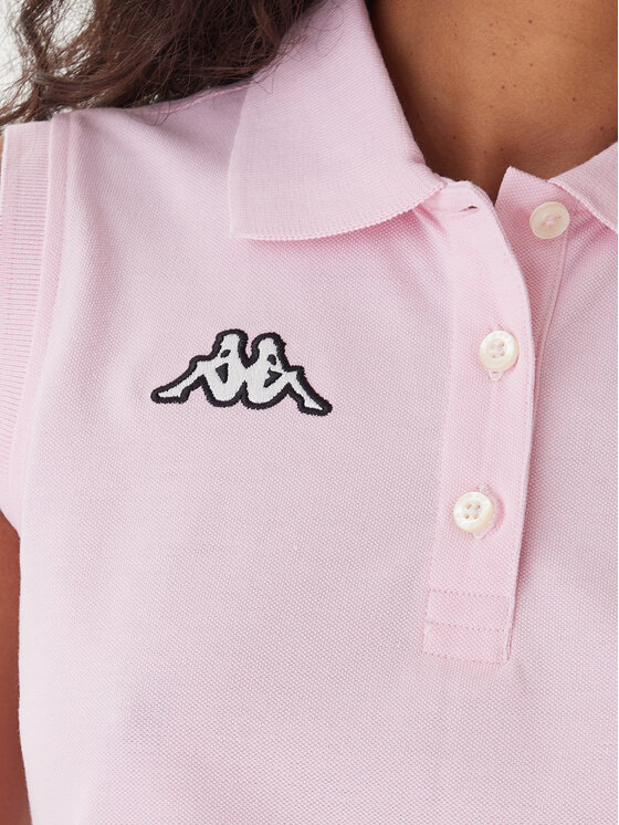 Kappa Kappa Polo Logo Tennis 302LR20 Rosa Slim Fit