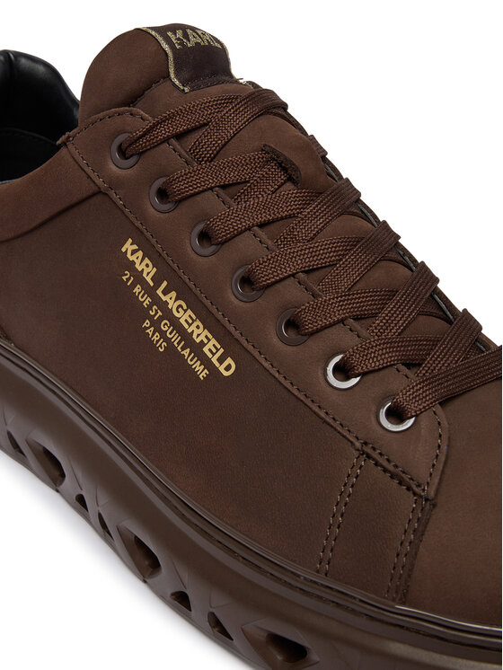 KARL LAGERFELD Sneakersy KARL LAGERFELD Kapri Kite KL54527 Tmavo hnedá