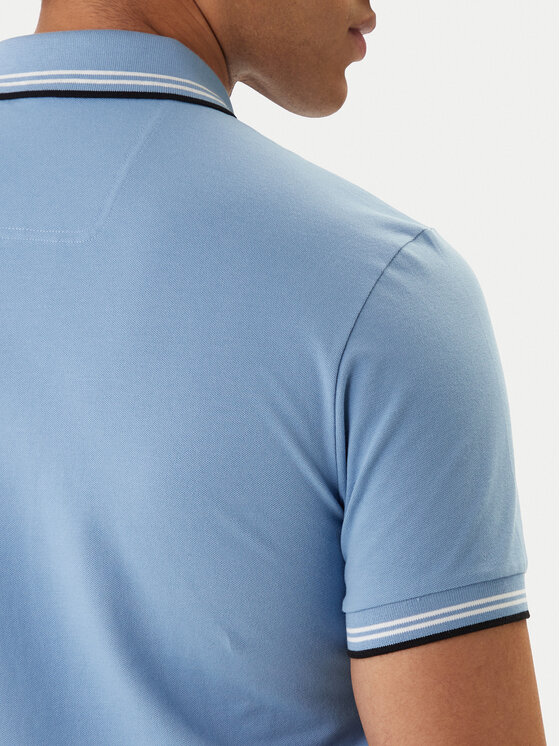 BOSS BOSS Polo Paul 50506193 Celeste Slim Fit