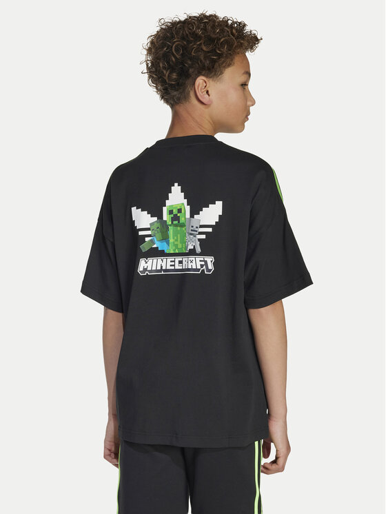 adidas adidas T-shirt Minecraft JW7751 Nero Loose Fit