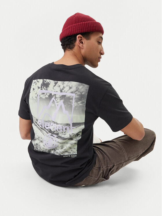 Element Element Camiseta Open Hills ELYZT00580 Negro Regular Fit