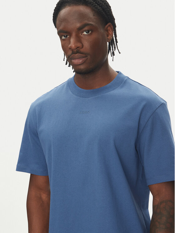 HUGO HUGO T-shirt Dapolino 50488330 Blu Relaxed Fit