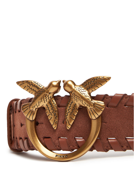 PINKO Remen PINKO Love Berry Weaving Belt H4 20252 PLT01 105461.A2QG Smeđa