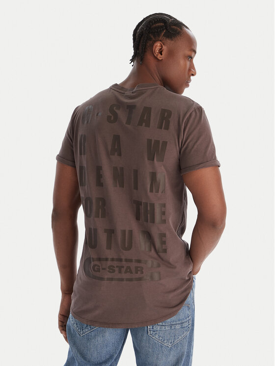 G-Star Raw G-Star Raw Camiseta Text Back D25971-2653 Azul Relaxed Fit