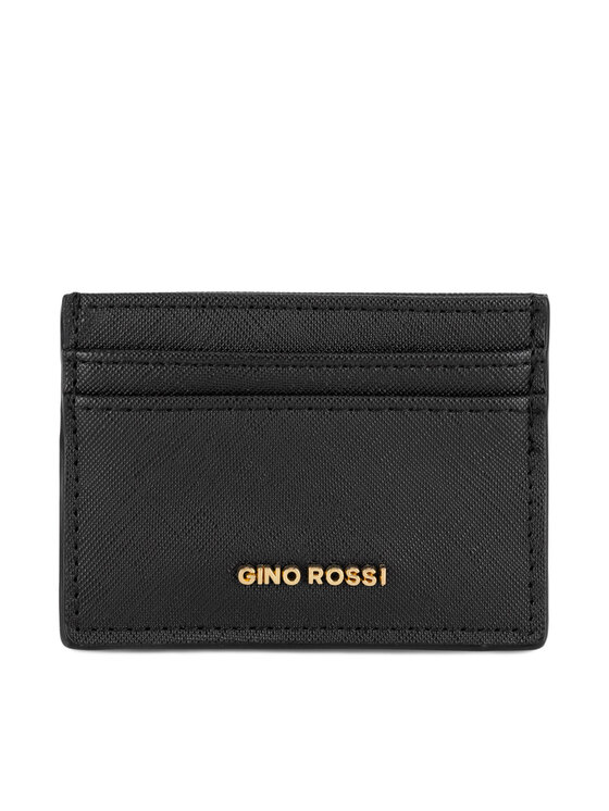 GINO ROSSI Etui na karty kredytowe GINO ROSSI QYL0023 Czarny