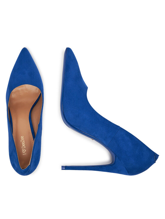 DeeZee Pantofi cu toc subțire DeeZee DZ0023 Albastru