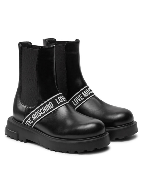 LOVE MOSCHINO Боти тип челси LOVE MOSCHINO JA24104G1LIA0000 Черен