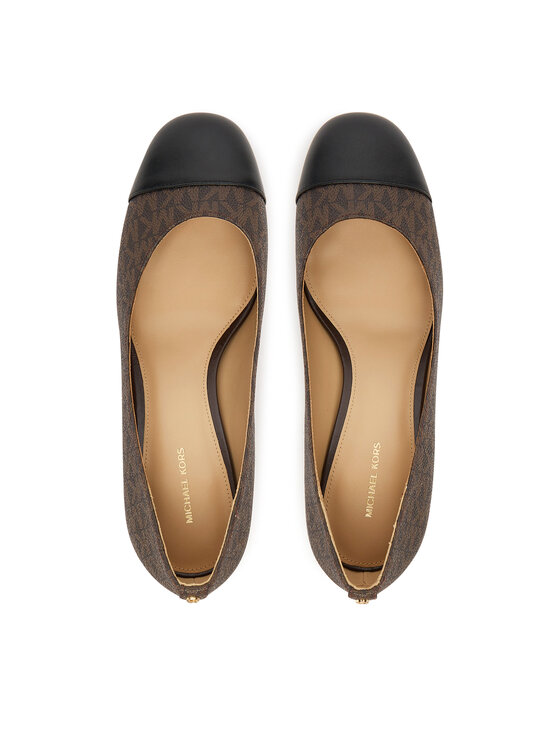 MICHAEL Michael Kors Lodičky MICHAEL Michael Kors Perla Flex 40T5PLMP1B Hnedá