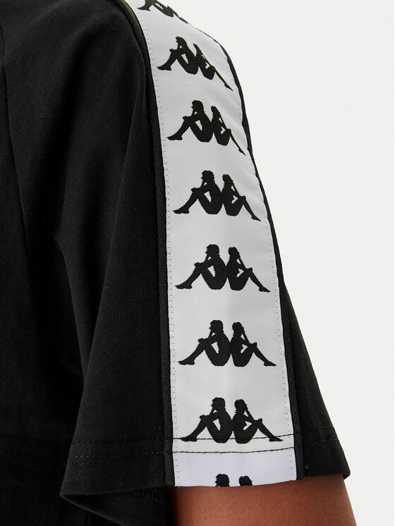 Kappa Kappa Camiseta Banda Adi 371U6WW Negro Regular Fit