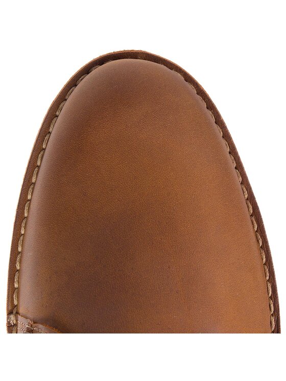 Clarks Poltopánky Clarks Vargo Plain 261366767 Hnedá