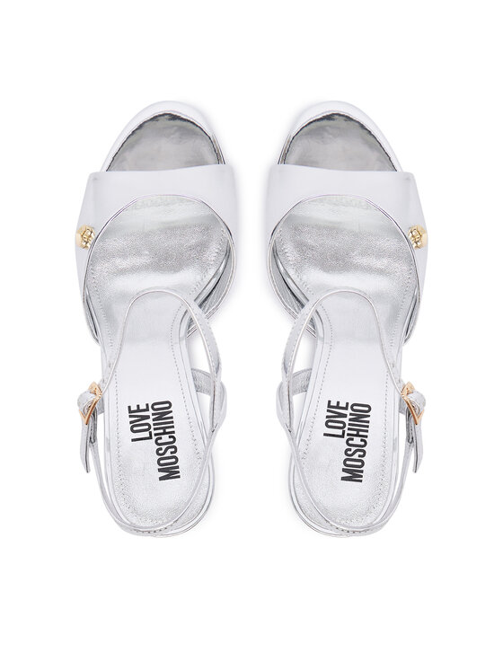 LOVE MOSCHINO Босоніжки LOVE MOSCHINO JA16107G0OJE090B Срібний