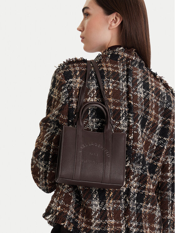 KARL LAGERFELD Kabelka KARL LAGERFELD A4W30266 Hnědá