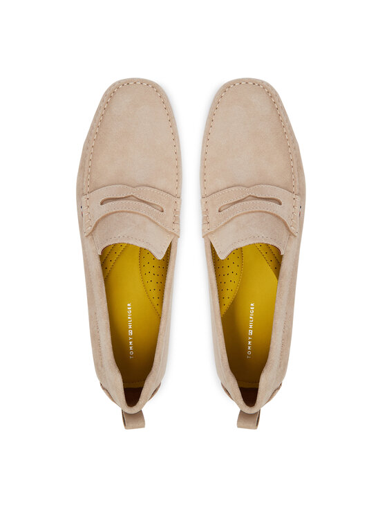 Tommy Hilfiger Mokasini Tommy Hilfiger Core Hilfiegr Suede Driver FM0FM05789 Bež