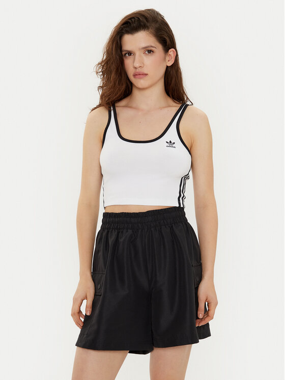 adidas adidas Felső adicolor 3-Stripes JD4613 Fehér Slim Fit