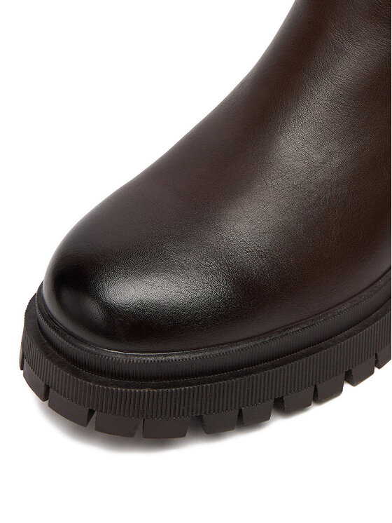 Nine West Kotníková obuv s elastickým prvkem Nine West CEO-BASIMA-01 Hnědá