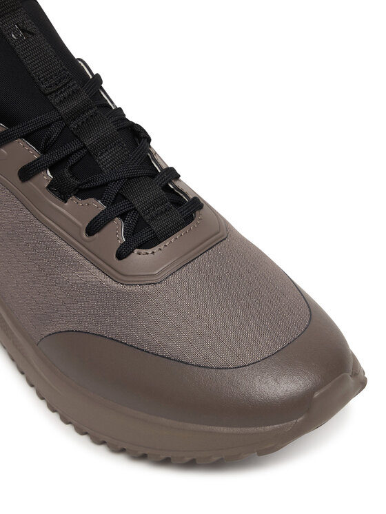 Calvin Klein Sneakers Calvin Klein Eva Runner Laceup Sock Mat Mix YM0YM01443 Marrone