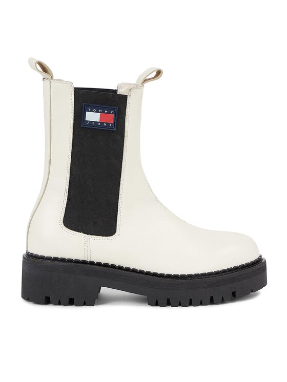 Tommy Jeans Štibletai Tommy Jeans Tjw Urban Chelsea EN0EN02298 Balta