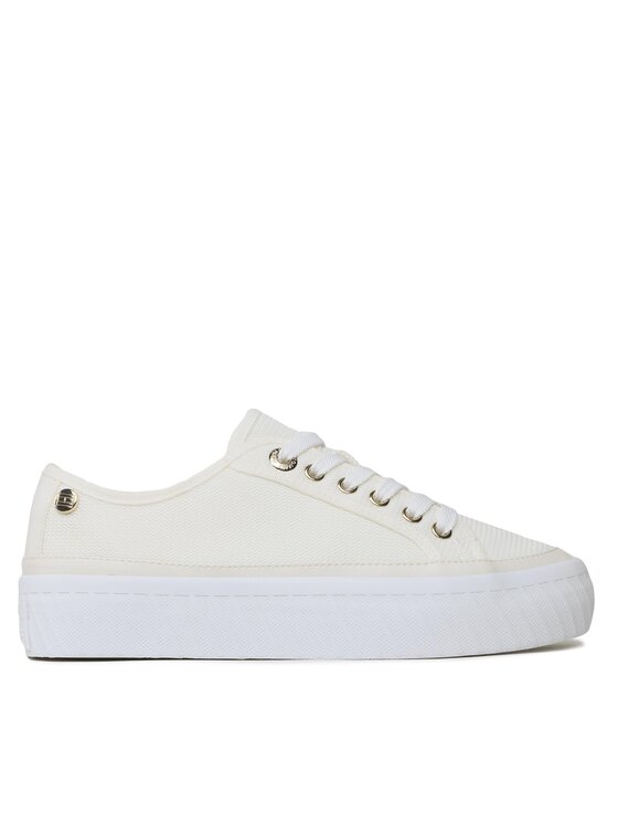 Tommy Hilfiger Tenisky Tommy Hilfiger Platform Vulcanized Sneaker FW0FW07156 Béžová