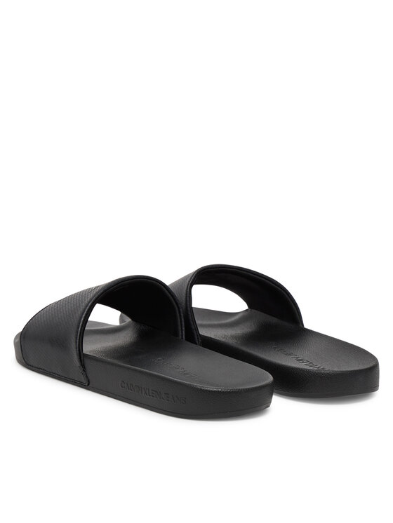 Calvin Klein Jeans Şlapi Calvin Klein Jeans Slide Aop Print YM0YM01269 Negru
