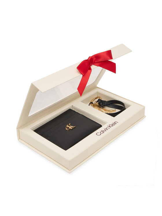 Calvin Klein Darčeková sada Calvin Klein Ck Cardcase + Ck Key Fob LV04F0000G Čierna